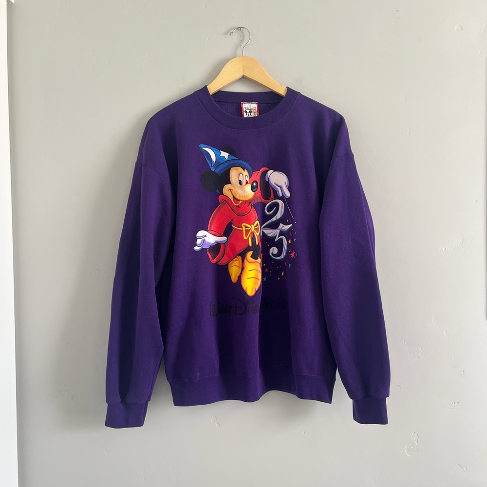 Vintage Purple 25 Year Disney World Crewneck Sweatshirt